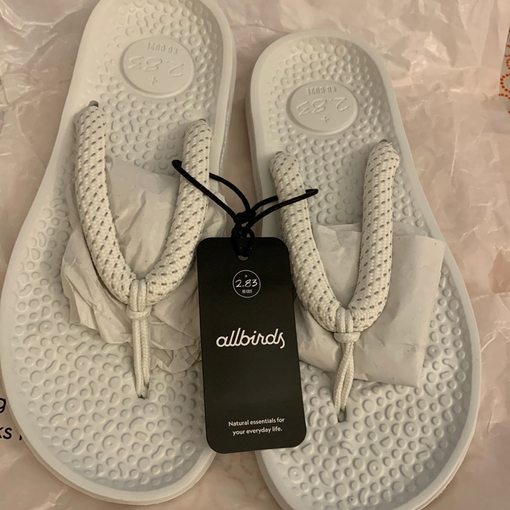 AllBirds sugar zeffer flip flops
